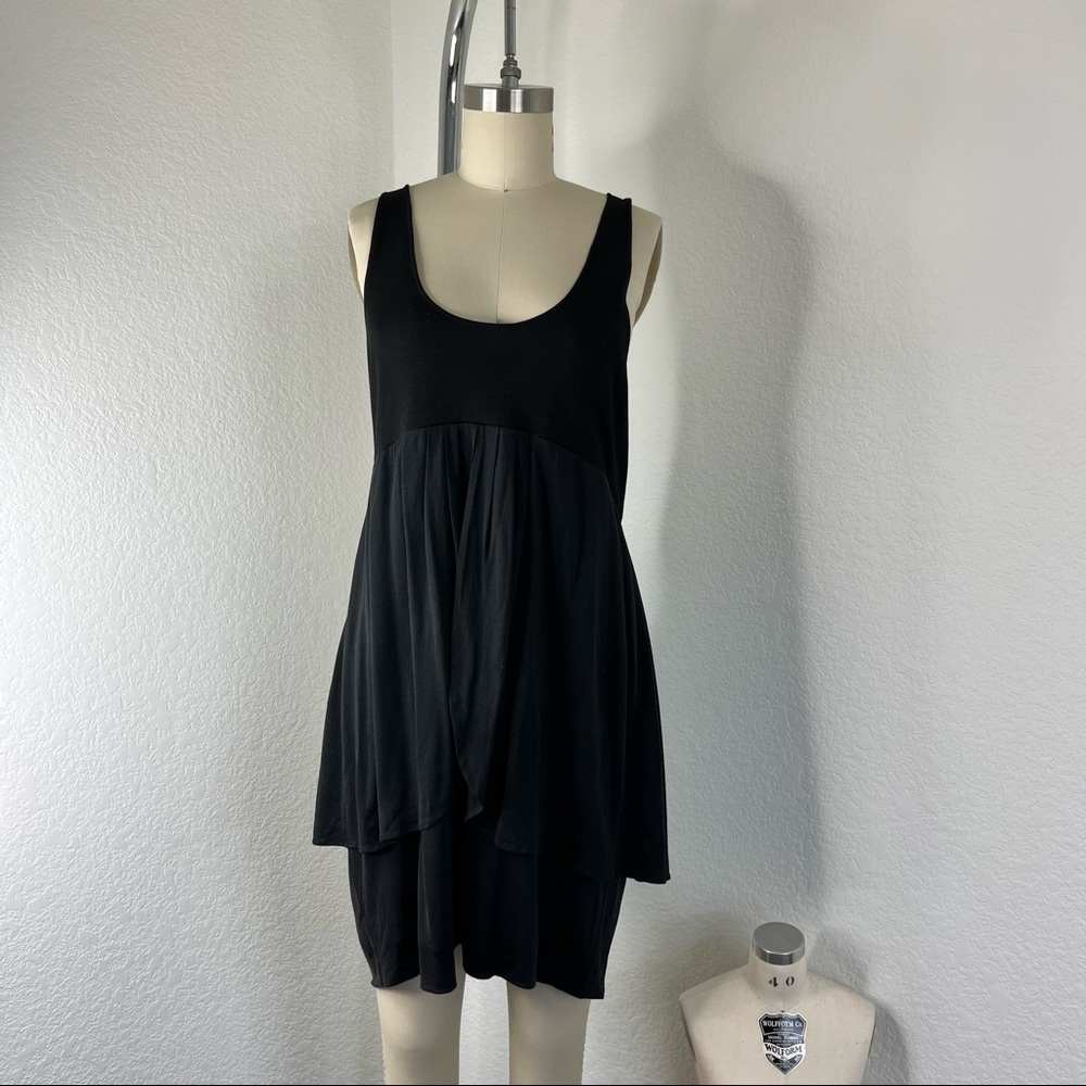 Sass and Bide Racerback Tiered Silk Mini Dress
